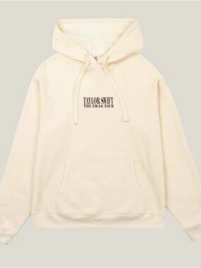 TAYLOR SWIFT THE ERAS TOUR II BEIGE Hoodie Sweater Large Official Merchandise